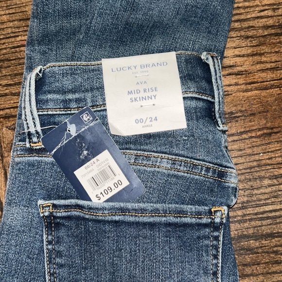 Lucky Brand AVA mid rise skinny ankle jeans NEW WITH TAGS - Picture 3 of 5